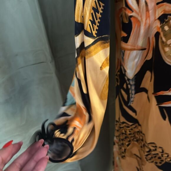 Temperley London 100% viscose Elegant Floral Maxi Dress, US6 - Picture 6 of 12